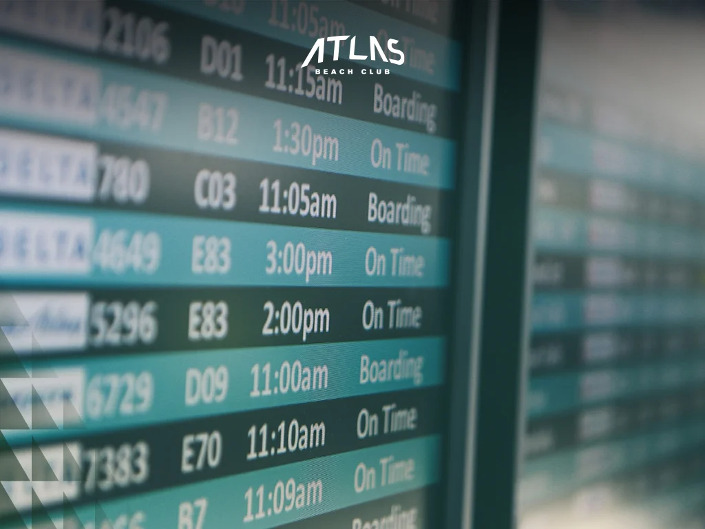 Flight Schedules, Flight Duration, Airport, Information Board