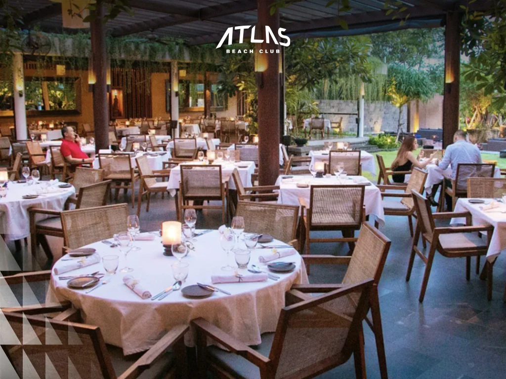 dining area, modern décor, and sophisticated ambiance, dating in bali